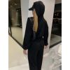 Černý luxusní dlouhý overal VELIANO (Veľkosť ONESIZE)