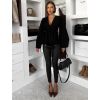 Černá elegantní zavinovací tvarující tunika SINTOA (Veľkosť ONESIZE)