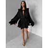 Čierne elegantné koktailové šaty DIVINE