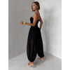 Čierny elastický štýlový overal ROVALY