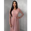Starorůžové tylové dlouhé společenské šaty ASHER (Veľkosť ONESIZE)