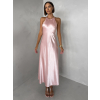 Svetloružové elegantné spoločenské šaty HYDRIS