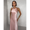 Svetloružové elegantné spoločenské šaty HYDRIS