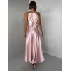Svetloružové elegantné spoločenské šaty HYDRIS