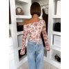 Kvetinový elegantný top ONDRALIS