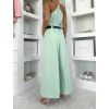 Světle zelené volné široké kalhoty FELYRY (Veľkosť ONESIZE)