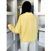 Žltá basic štýlová mikina ELVARA