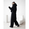 Čierna štýlová bavlnená tepláková súprava ADELLINE