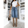 142134 4 modre dzinove stylove dlouhe kratasy quanit