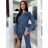 Modrý džínsový denim dlhý overal GLAWIS