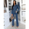 Modrý džínový denim dlouhý overal GLAWIS (Veľkosť L)