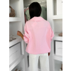 Ružová basic štýlová mikina ELVARA