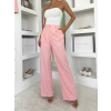 Ružové elegantné široké nohavice OMNIRA
