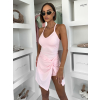 Svetloružové športové šaty DESERT s kraťaskami