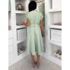 Světle zelené košilové midi šaty VEXTURA (Veľkosť M/L)