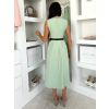 Světle zelené pouzdrové áčkové šaty GERARDYS s páskem (Veľkosť ONESIZE)