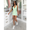 Svetlozelený krátky elastický overal ELSYRA