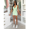 Svetlozelený krátky elastický overal ELSYRA