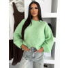 Zelený oversize svetrík MOTION