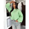 Zelený oversize svetřík MOTION (Veľkosť ONESIZE)