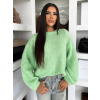 Zelený oversize svetrík MOTION