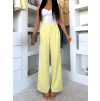 Žlté elegantné dlhé nohavice OMNIRA
