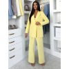 Žluté elegantní dlouhé kalhoty OMNIRA (Veľkosť ONESIZE)