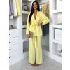 Žluté elegantní dlouhé kalhoty OMNIRA (Veľkosť ONESIZE)