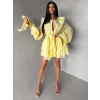 Žlté elegantné kokteilové šaty DIVINE