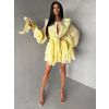 Žluté elegantní koktejlové šaty DIVINE (Veľkosť ONESIZE)