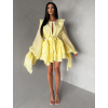 Žlté elegantné kokteilové šaty DIVINE