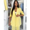 Žluté elegantní sako SAREVA (Veľkosť ONESIZE)