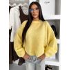 Žlutý oversize svetr MOTION (Veľkosť ONESIZE)