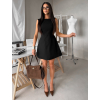 Čierne elegantné áčkové krátke šaty NATIVE (Veľkosť L)