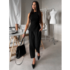 Čierne elegantné široké balónové nohavice DOVELY (Veľkosť ONESIZE)