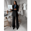 Čierne elegantné široké nohavice OMNIRA (Veľkosť ONESIZE)