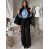 Čierne elegantné široké nohavice OMNIRA (Veľkosť ONESIZE)