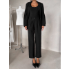 Čierny spoločenský nohavicový kostým ZORVATO (Veľkosť ONESIZE)
