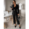 Čierny spoločenský nohavicový kostým ZORVATO (Veľkosť ONESIZE)