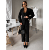 Čierny spoločenský nohavicový kostým ZORVATO (Veľkosť ONESIZE)