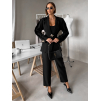Čierny spoločenský nohavicový kostým ZORVATO (Veľkosť ONESIZE)