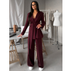 Vínový spoločenský nohavicový kostým OTARIO (Veľkosť ONESIZE)