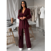 Vínový spoločenský nohavicový kostým OTARIO (Veľkosť ONESIZE)