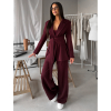 Vínový spoločenský nohavicový kostým OTARIO (Veľkosť ONESIZE)