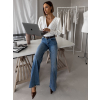 Bílé elegantní body KORBIX s výstřihem (Veľkosť ONESIZE)