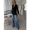 Černé elegantní stylové sako SOLARI s krajkou (Veľkosť ONESIZE)