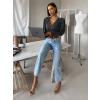 Šedé elegantní body KORBIX s výstřihem (Veľkosť ONESIZE)