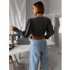 Šedé elegantní body KORBIX s výstřihem (Veľkosť ONESIZE)