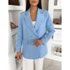 Modré dvouřadé basic sako SAREVA (Veľkosť ONESIZE)