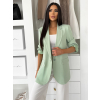 Světle zelené elegantní basic sako SIRONA (Veľkosť ONESIZE)